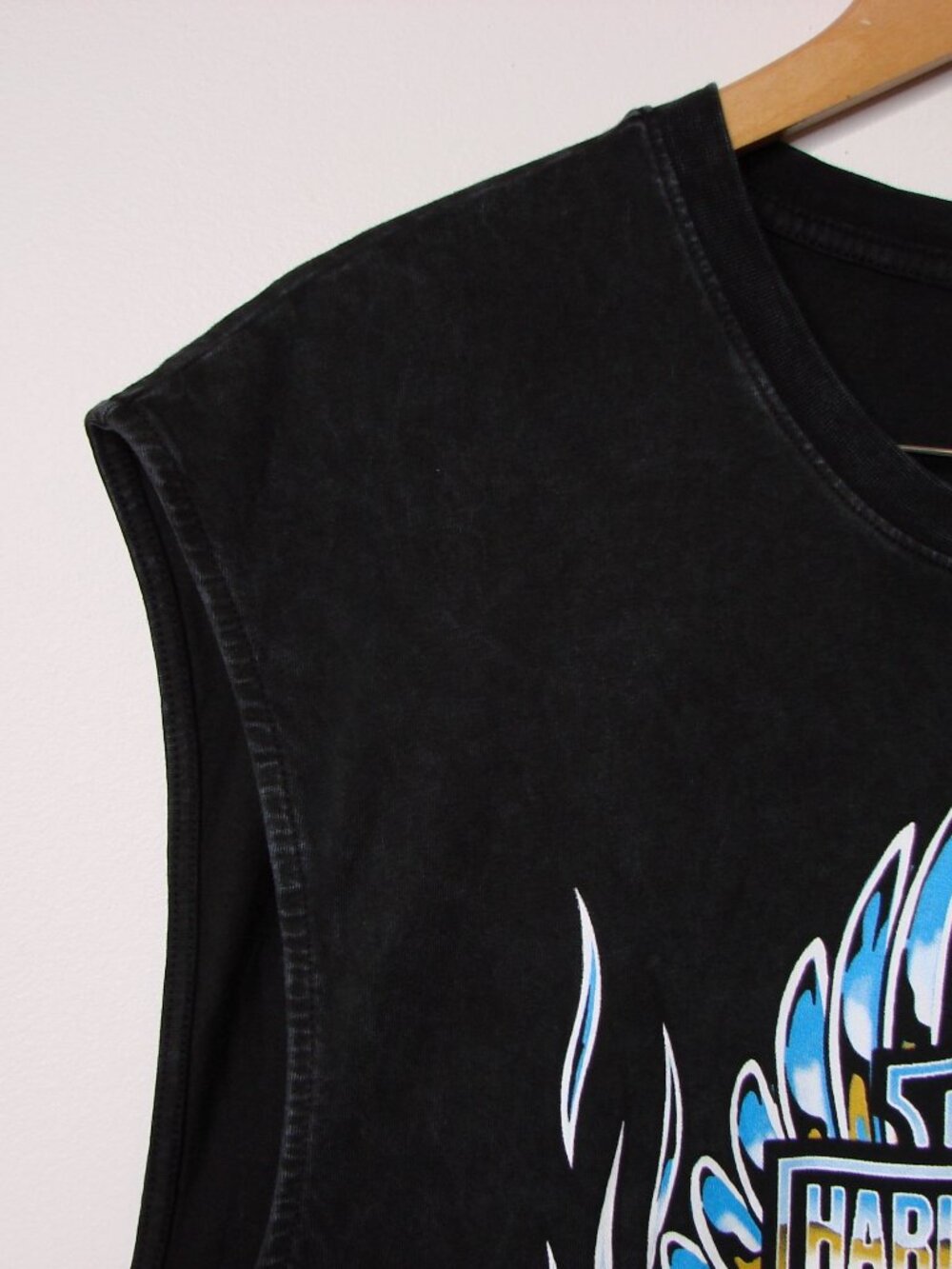 Harley Davidson Motorcyles Muscle Tank Top Sleeveless Texas Skull Wings XL 2XL - Picture 11 of 16